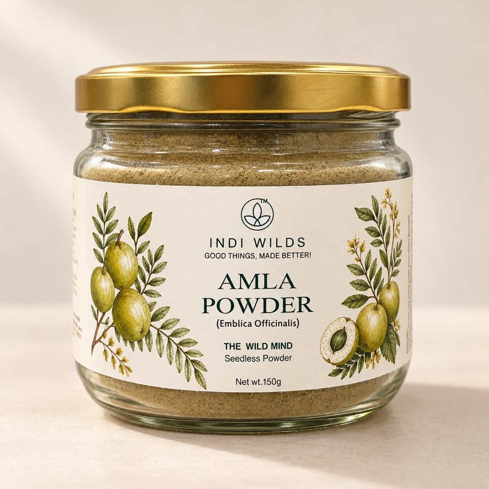 Jar of Indiwilds Amla Powder
