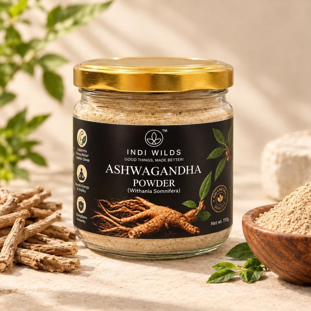 Jar of Indiwilds Ashwagandha Powder